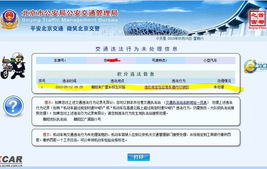 北京市机动车违章查询,全方位指南与处理流程解析”